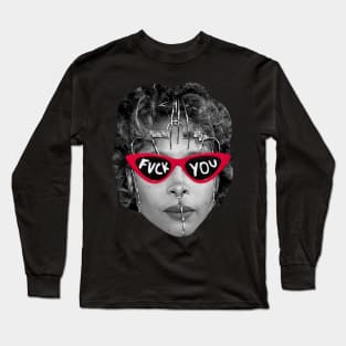 Erykah Badu f*ck Style Glasses Trand Long Sleeve T-Shirt